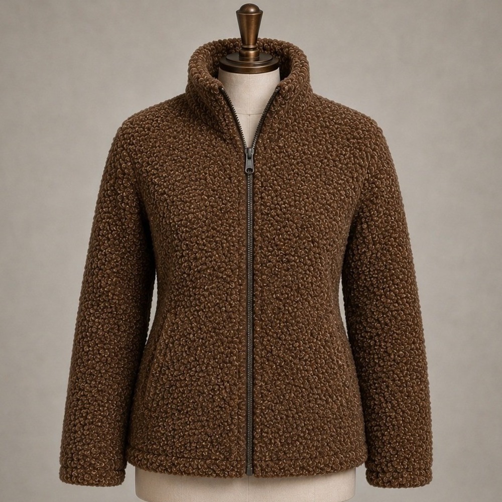 Kim Rodger's Sport Women's Zip Up Brown Jacket Size S NWOT